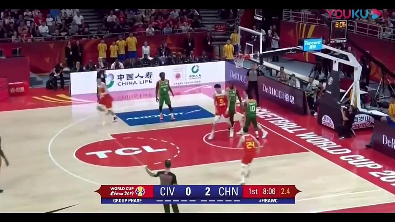 19年世界杯回顾郭艾伦17分9助攻，中国力克科特迪瓦的简单介绍