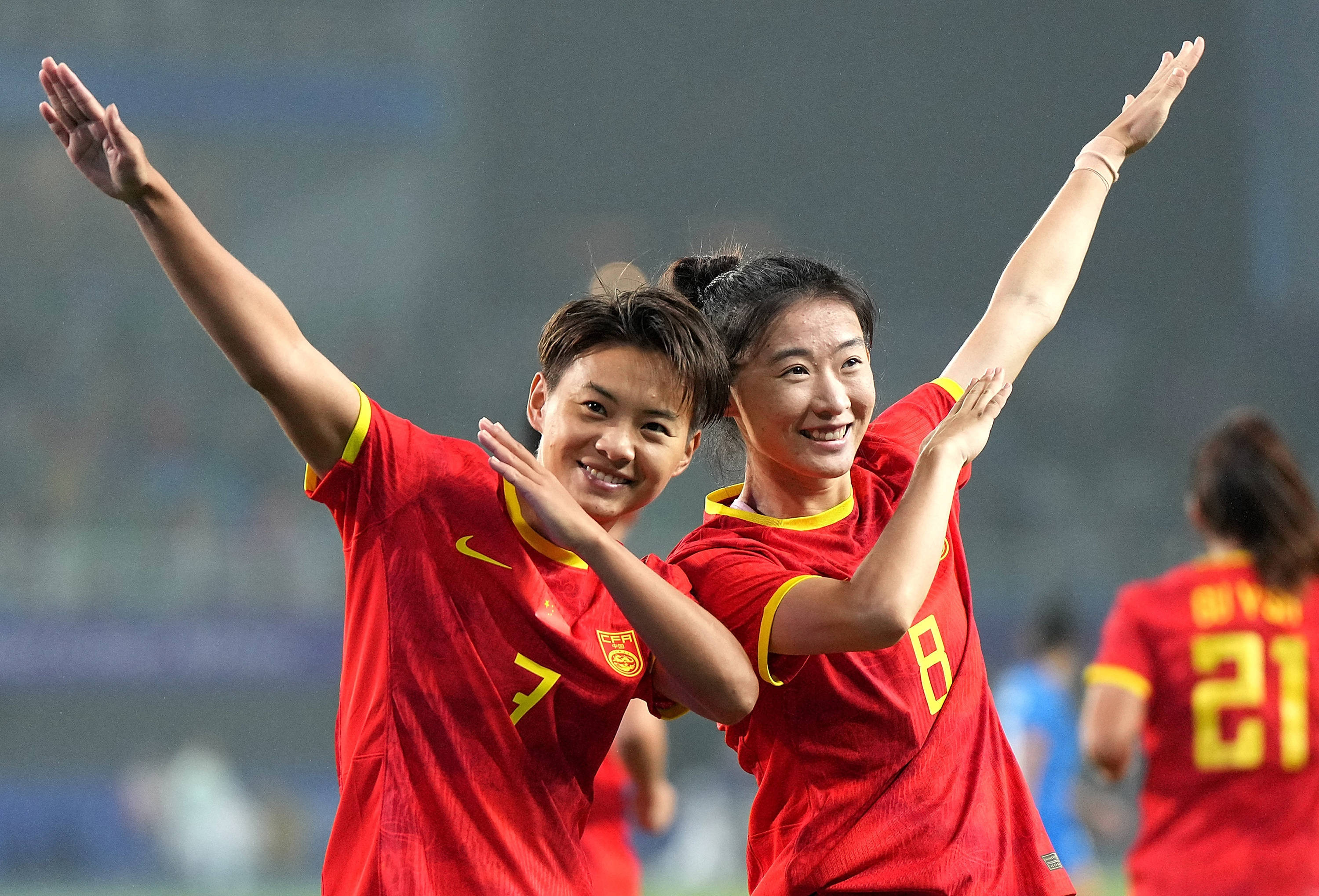 国际女足赛场上的中国队崭露头角